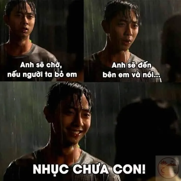 meme chờ đợi hài hước
