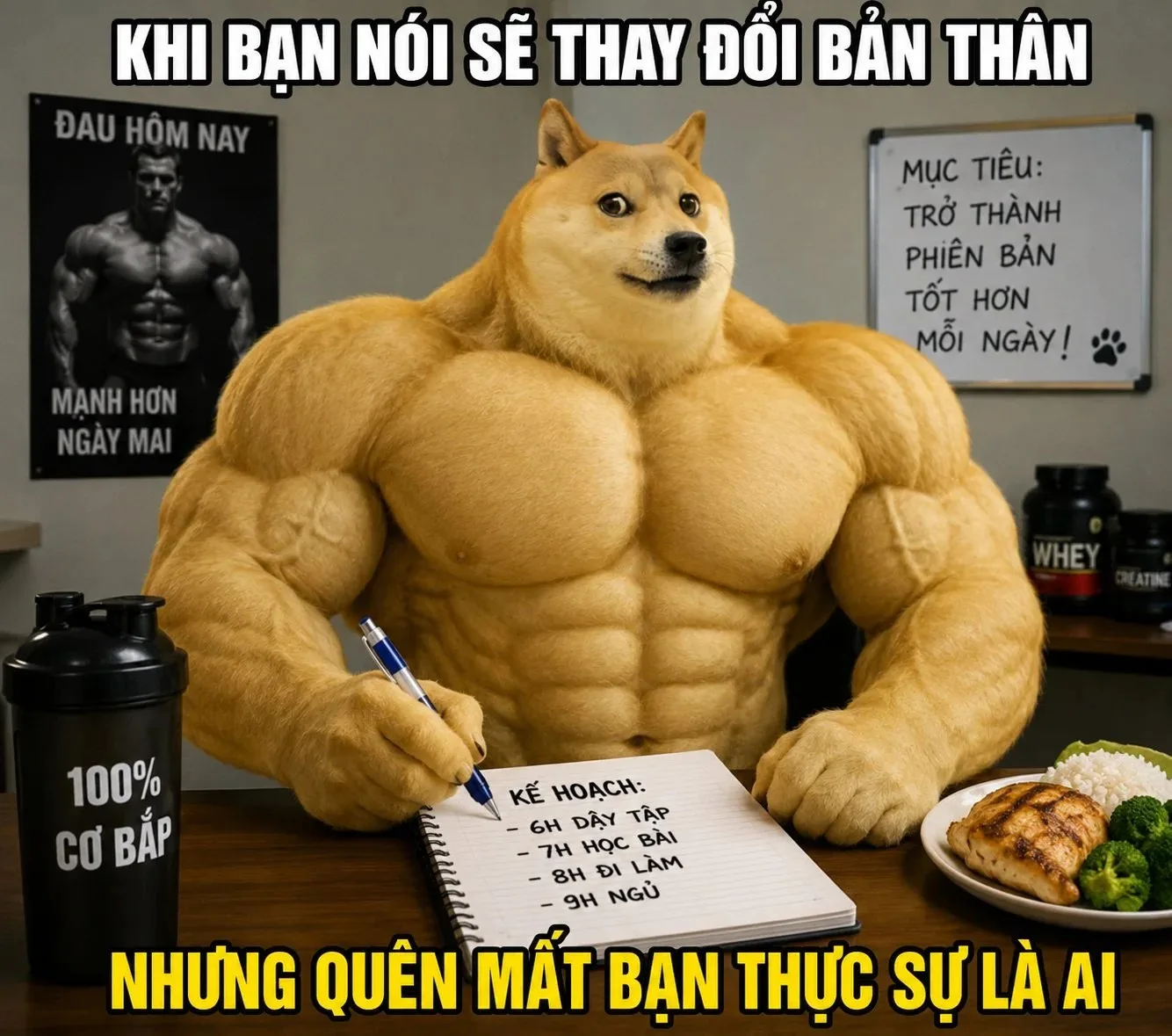 meme cơ bắp cheems