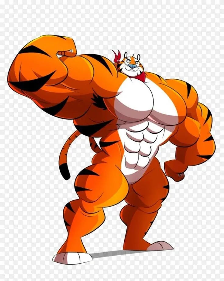 meme khoe cơ bắp hoạt hình