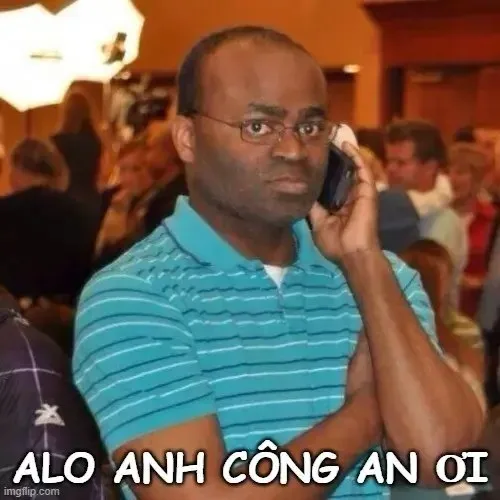 meme alo chú công an
