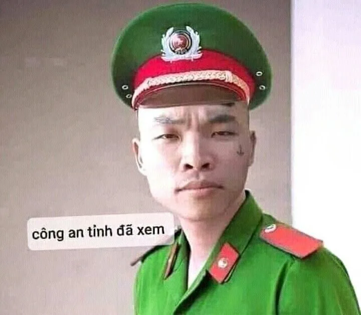 meme công an đã xem
