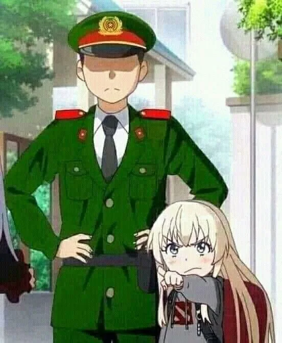 ảnh công an meme