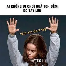meme giơ tay