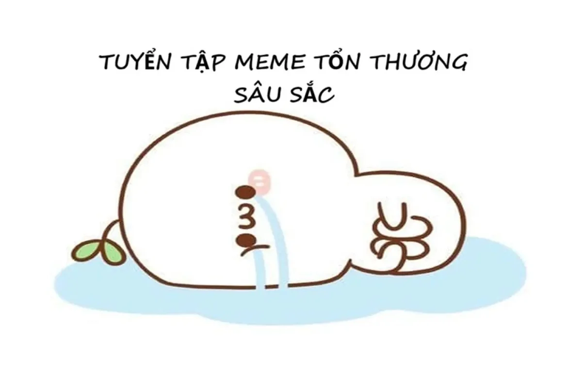 meme khóc gục ngã
