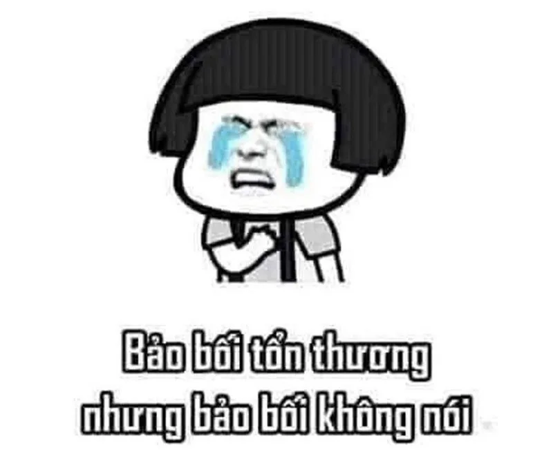meme khóc gục ngã