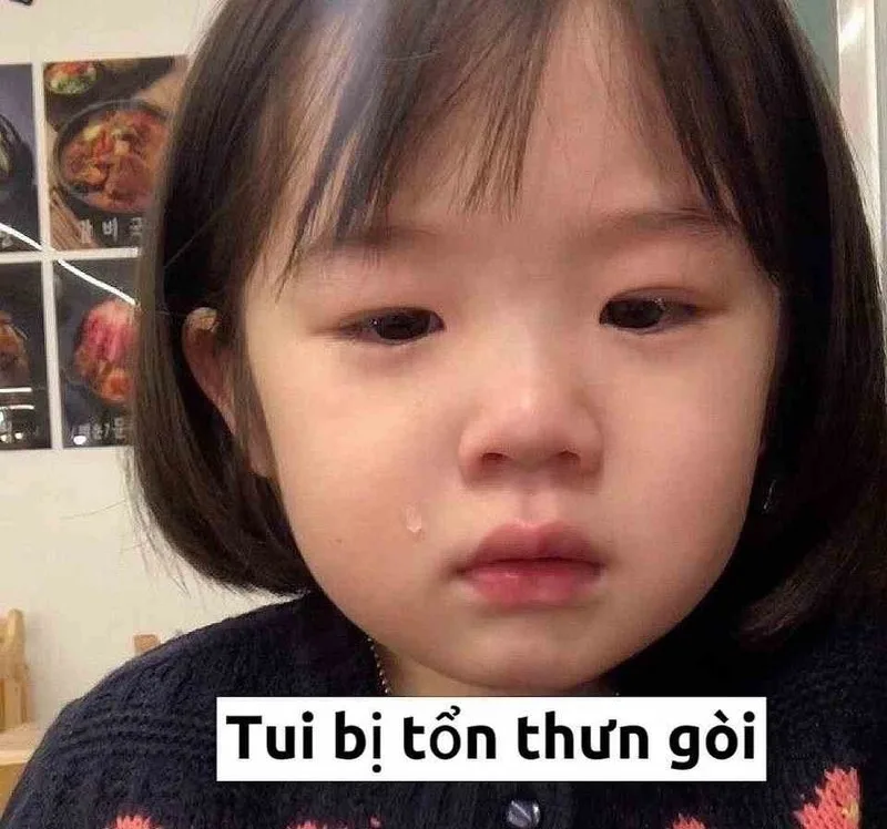 meme khóc gục ngã