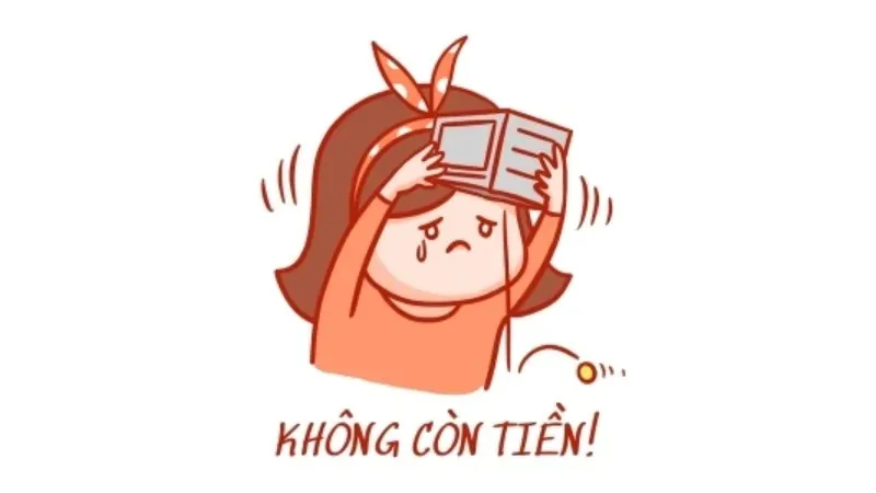 meme hết tiền