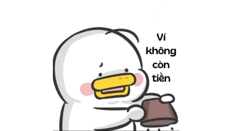 meme ví hết tiền