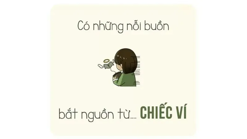 meme ví hết tiền