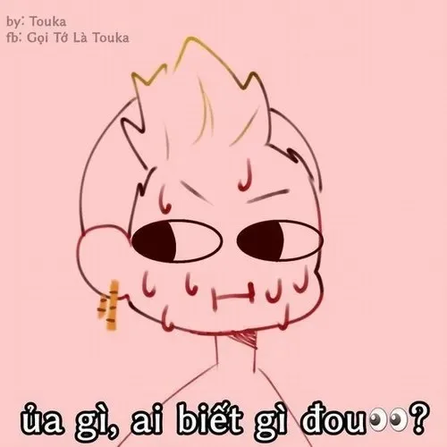 meme hoang mang hoạt hình