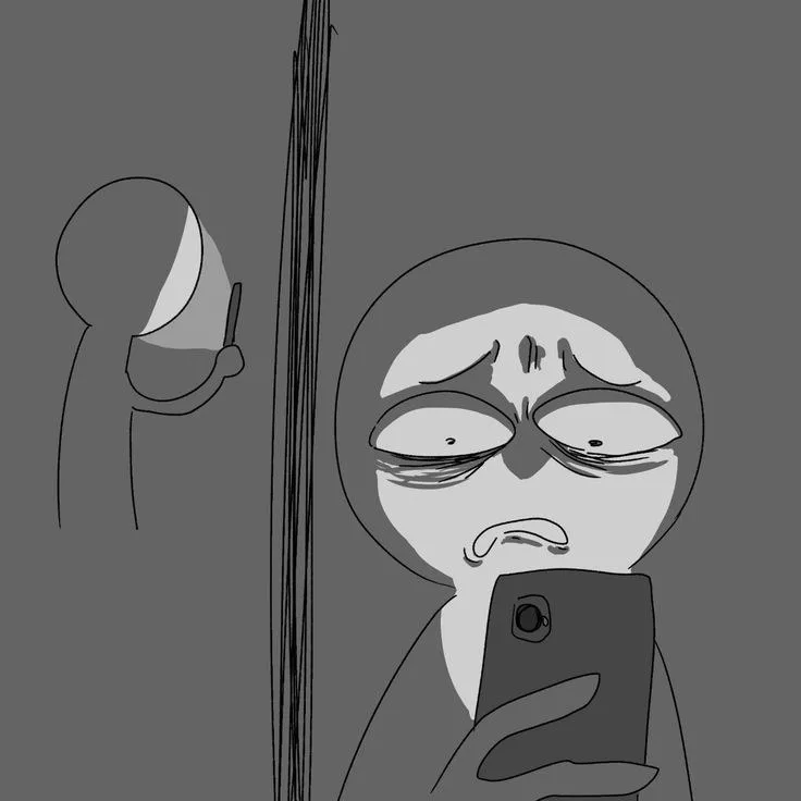meme hoang mang hoạt hình