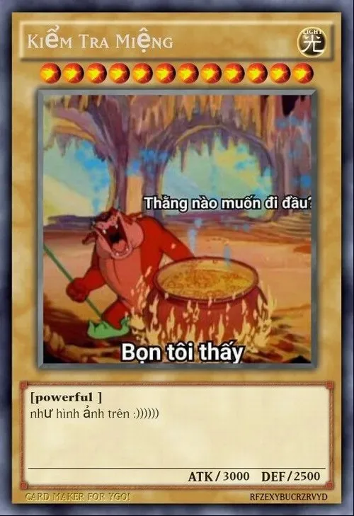 lá bài meme