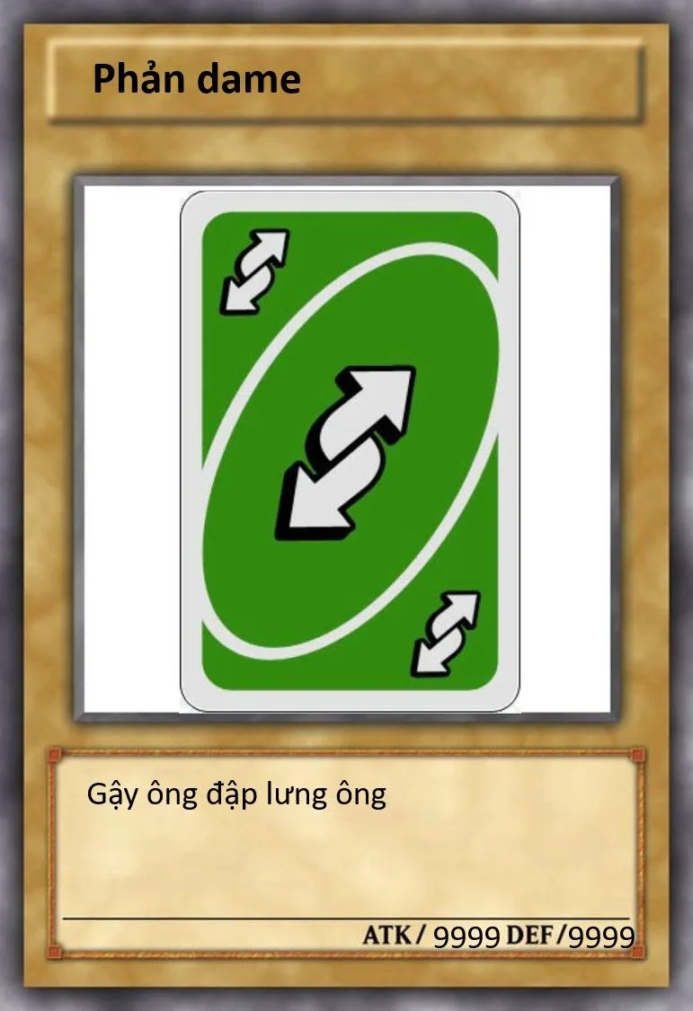 meme lá bài phản đòn