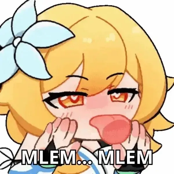 meme liếm mlem mlem