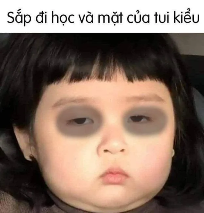 hình ảnh mắt thâm hài hước