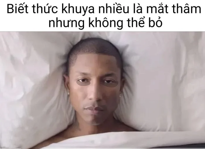 meme thâm mắt