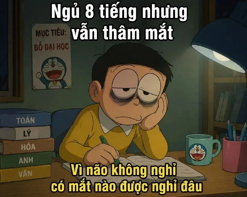 meme thâm mắt
