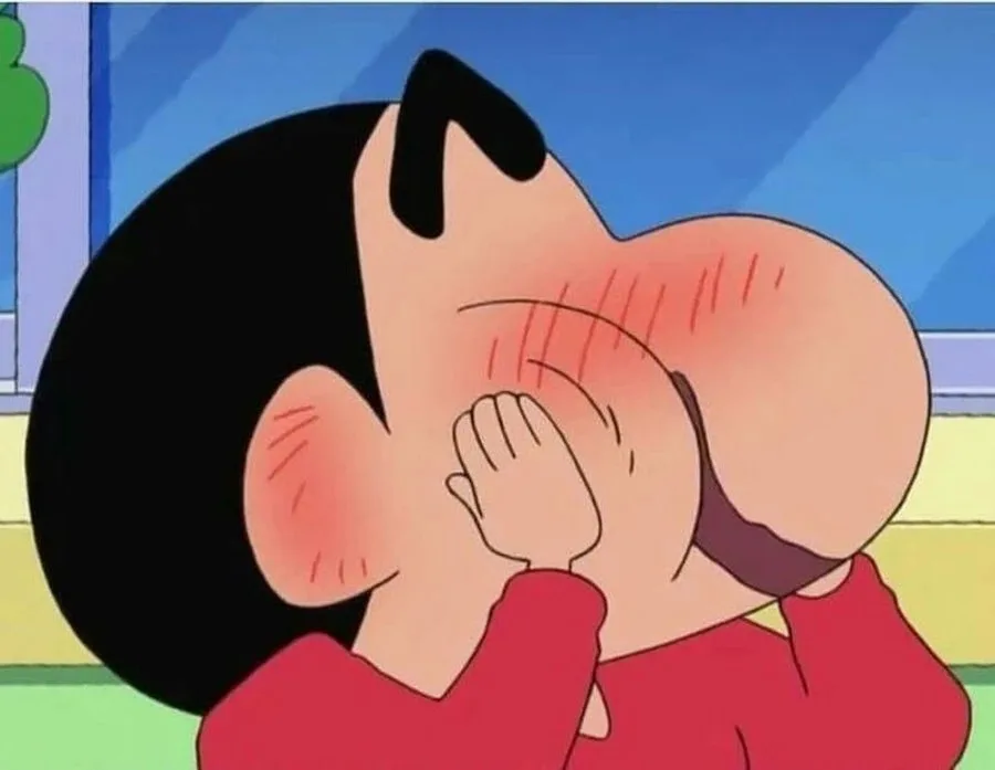 meme ngại che mặt