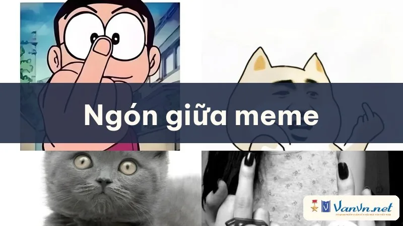 ngón giữa meme