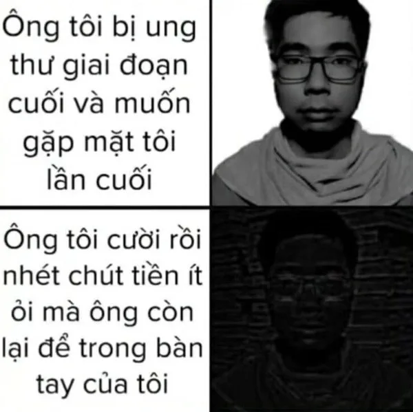 meme nhân văn buồn