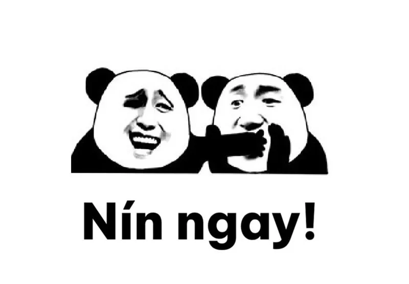 ảnh chế nín