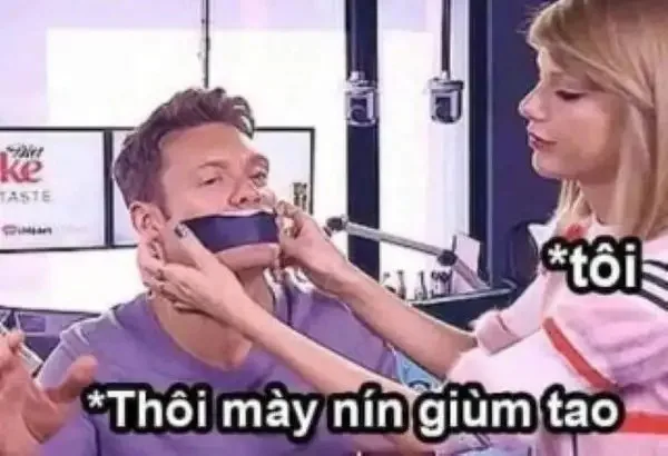 ảnh chế nín