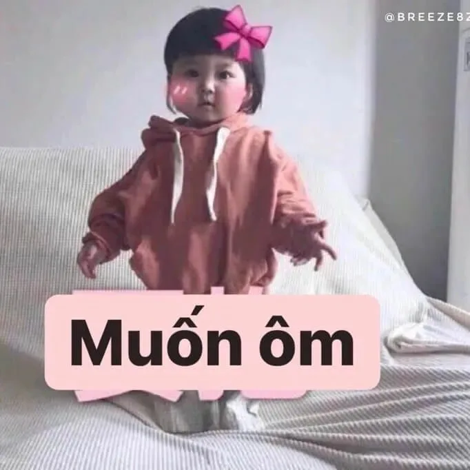 meme dang tay ôm