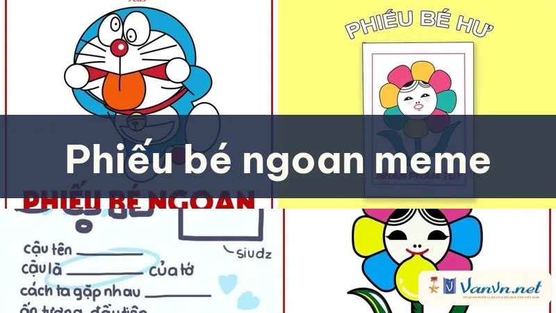 phiếu bé ngoan meme