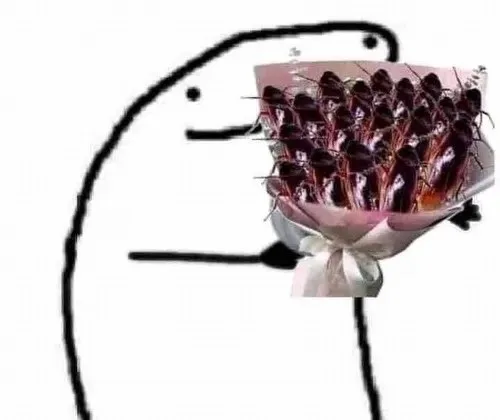 cute meme tặng hoa