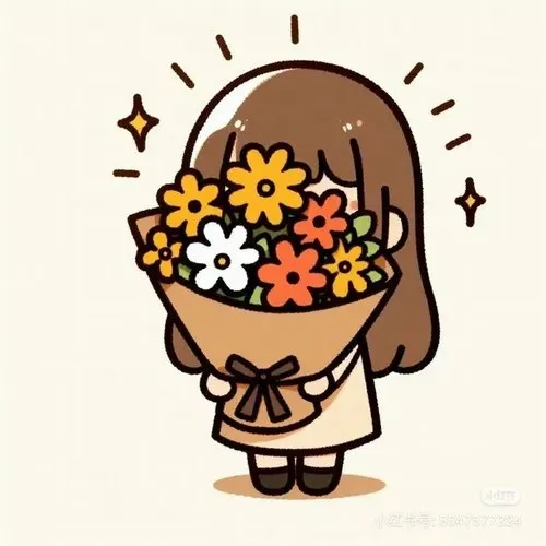 cute meme tặng hoa