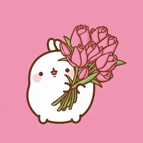 cute meme tặng hoa