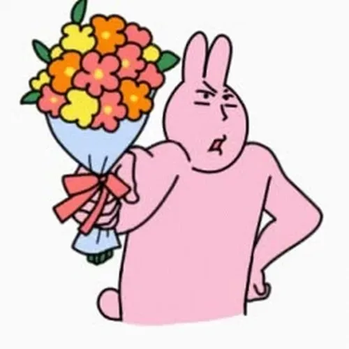 cute meme tặng hoa