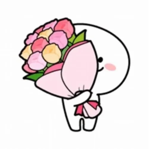 cute meme tặng hoa