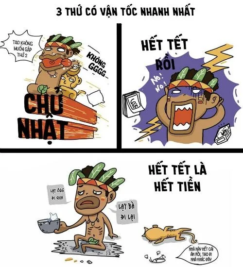 meme hết tết