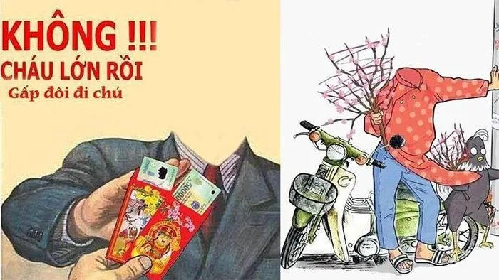 meme lì xì tết