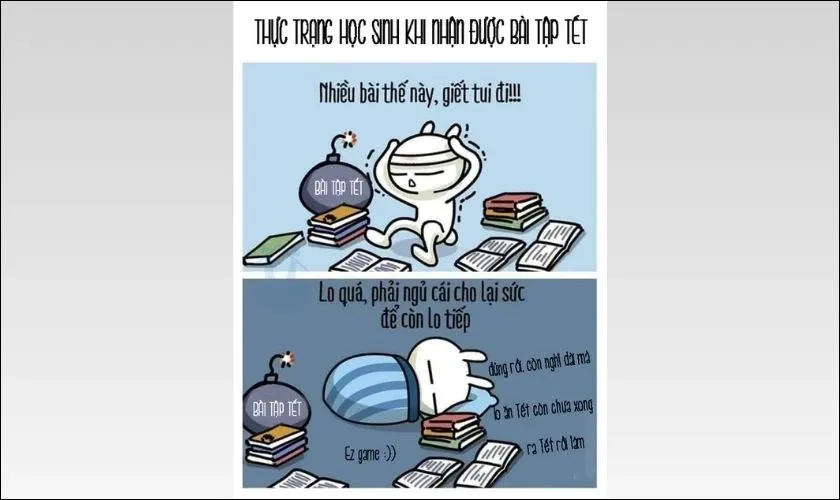 meme hết tết