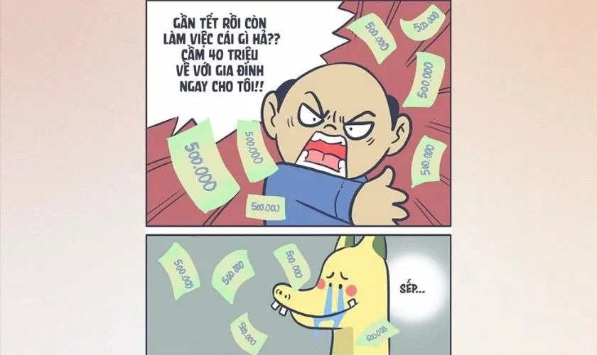 meme thưởng tết
