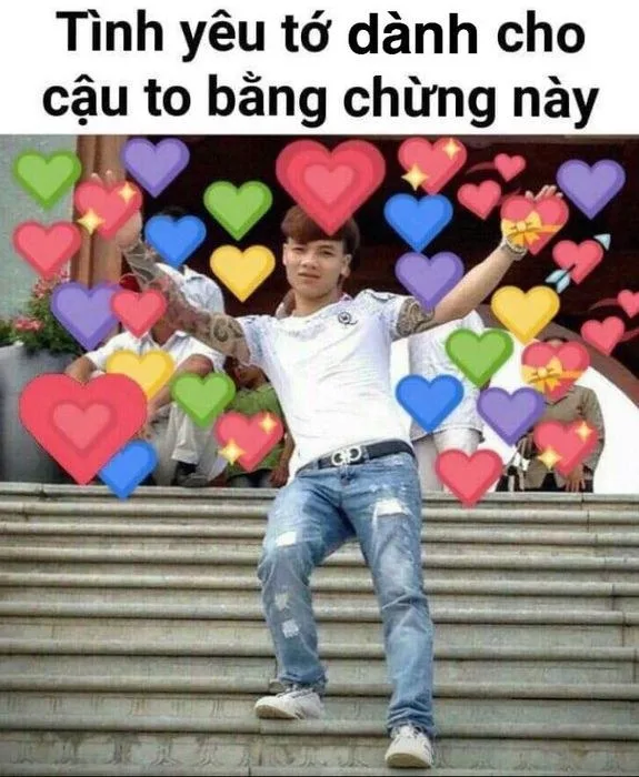 meme thả tim bựa