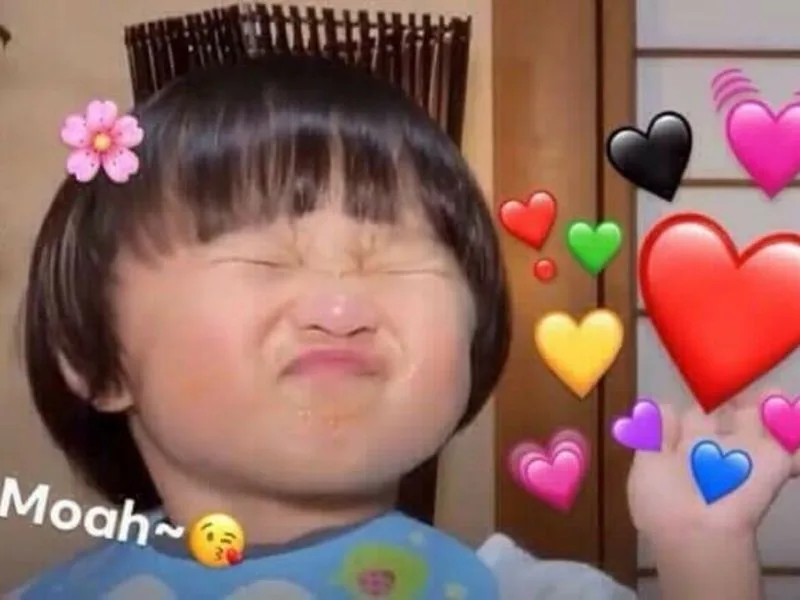 meme bắn tim