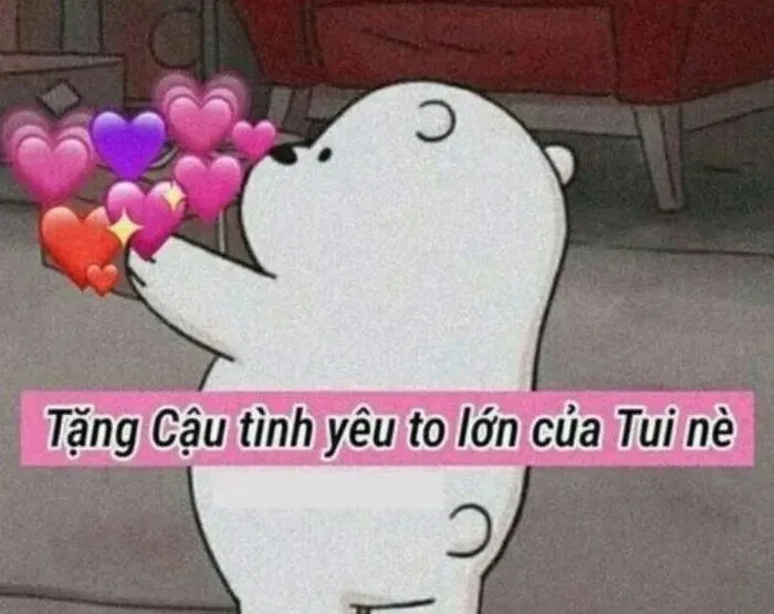 meme bắn tim