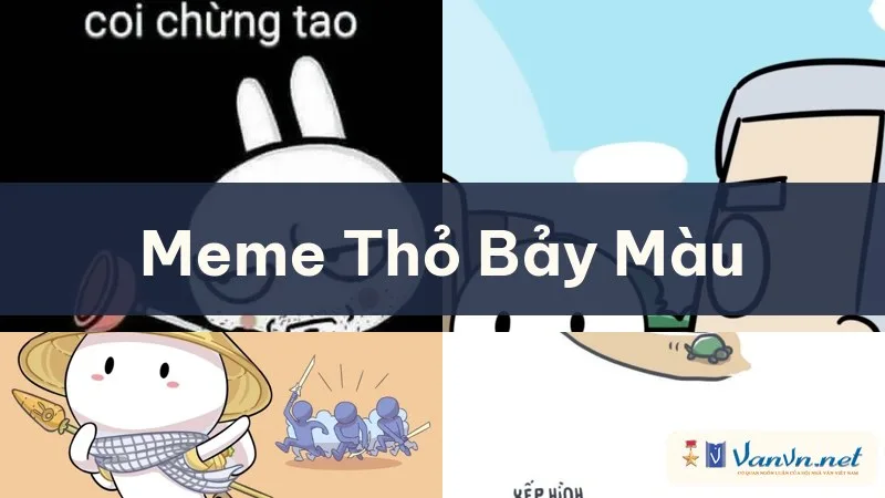 thỏ 7 màu meme