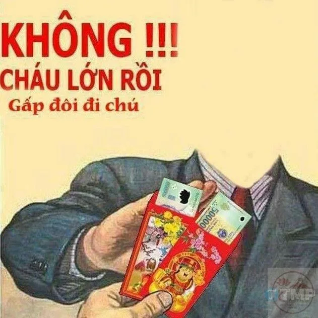 meme từ chối lì xì