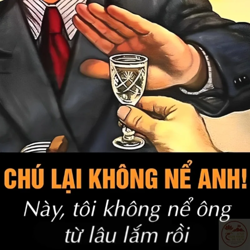 meme từ chối rượu bia