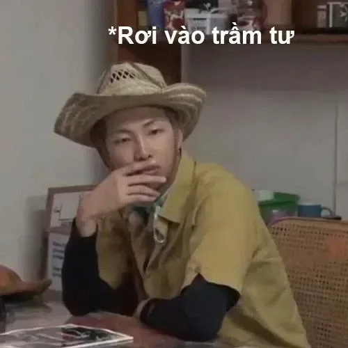 meme ngồi tủi thân