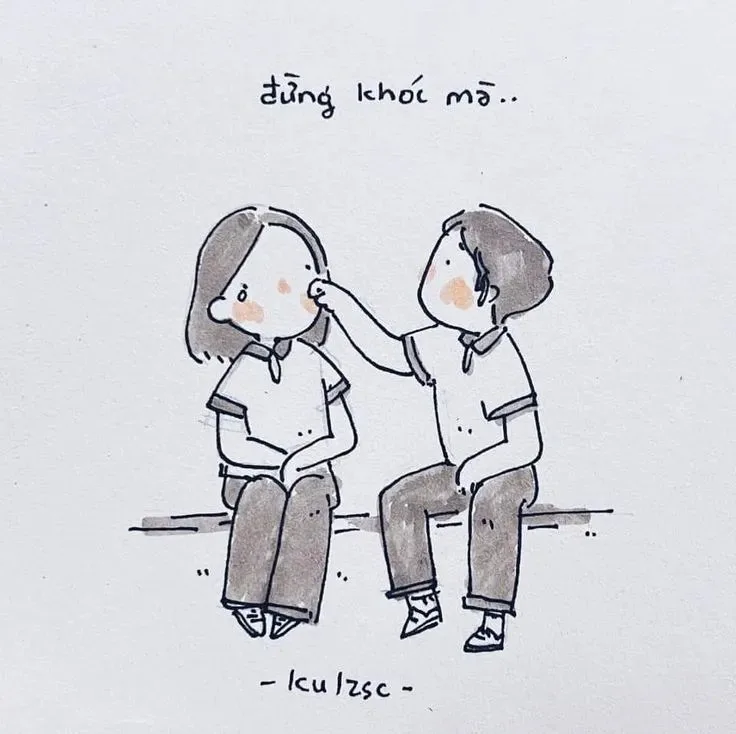 meme xoa đầu