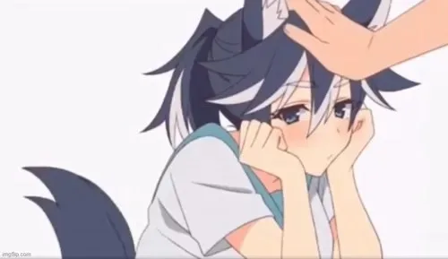 xoa đầu waifu meme
