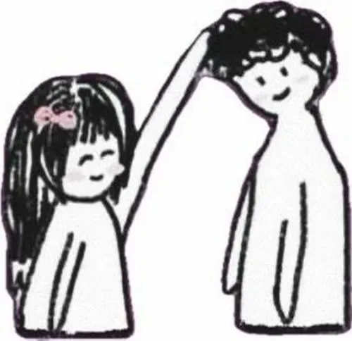 meme xoa đầu