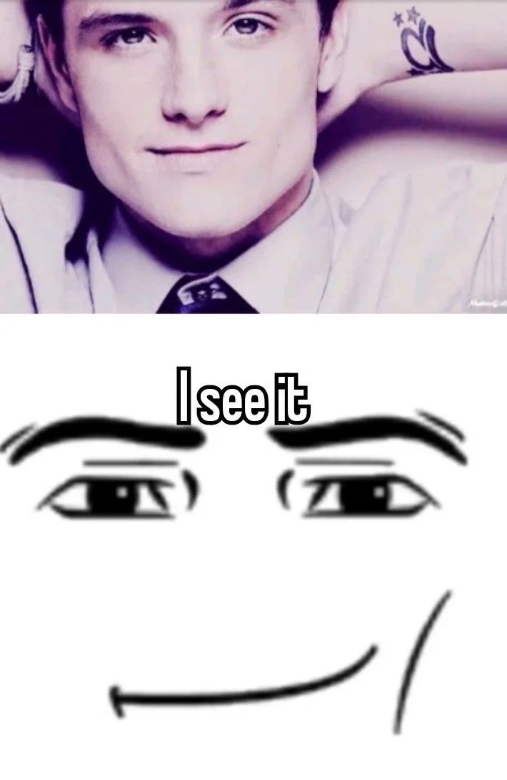 mewing face meme