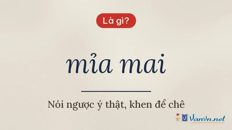 mỉa mai là gì