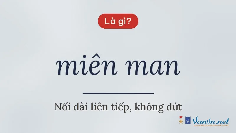 miên man là gì